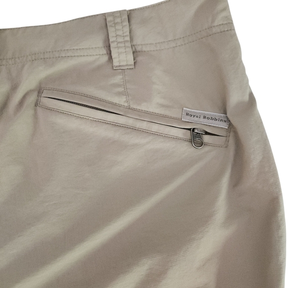 ROYAL ROBBINS outdoor beige hiking travel pants 36w/34l - Picture 3 of 15